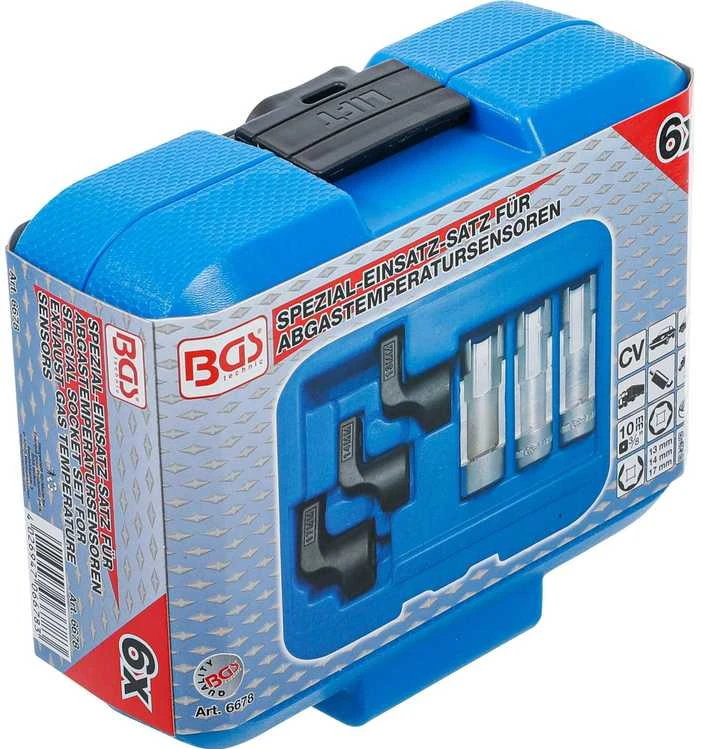 Bgs Technic Išmetamųjų dujų temperatūros jutiklio specialos galvutės (EGT / NOx) | 6 vnt. (6678)