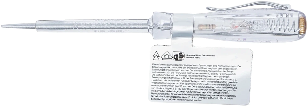Bgs Technic Įtampos testeris/ indikatorius | 125 - 250 V | 150 mm (74693B)