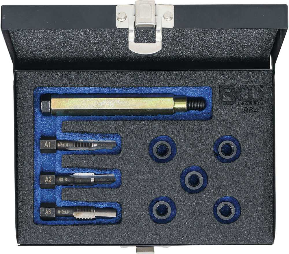 Bgs Technic Kaitinimo žvakės sriegio remonto rinkinys | M8 x 1.0 (8647)