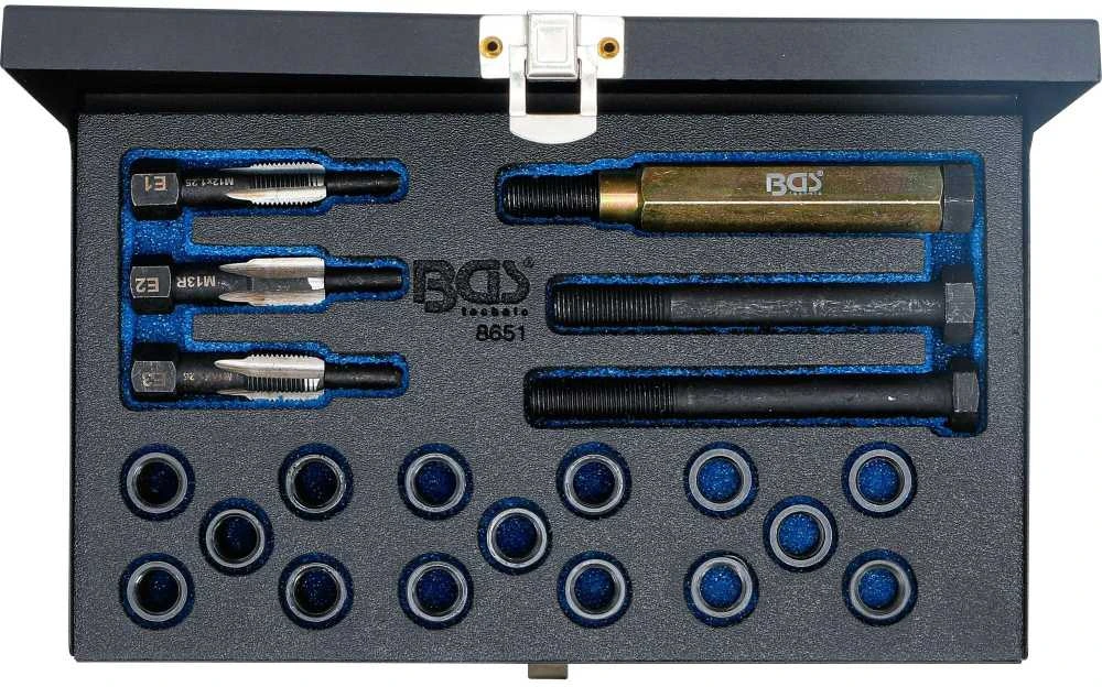 Bgs Technic Kaitinimo žvakės sriegio taisymo komplektas | M12 x 1.25 (8651)