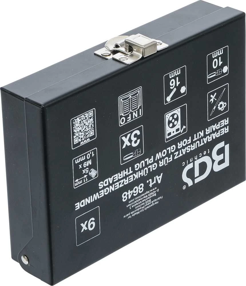 Bgs Technic Kaitinimo žvakės sriegio taisymo komplektas | M9 x 1.0 (8648)