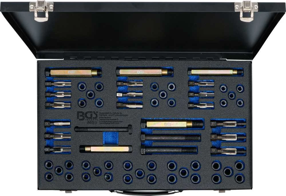 Bgs Technic Kaitinimo žvakių sriegio taisymo komplektas | M8 - M9 - M10 - M12 (8653)
