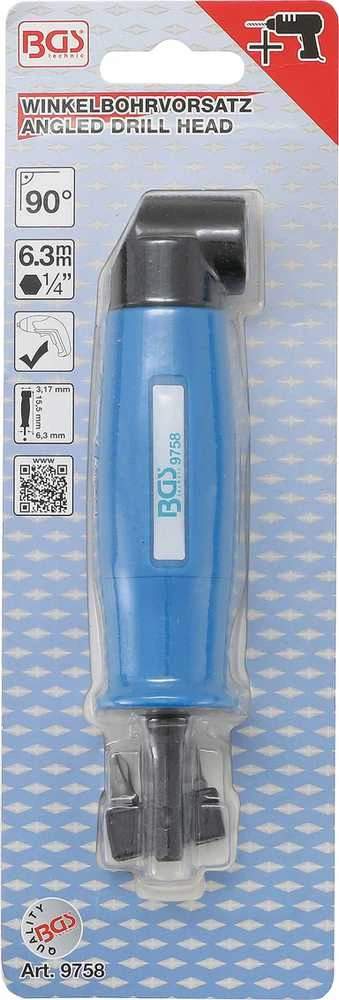 Bgs Technic Kampinis priedas antgaliams 90° | 1/4" (6,3mm) (9758)