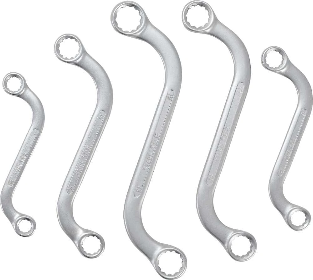 Bgs Technic Kilpinių raktų komplektas | S-tipas | 10x11 - 18x19 mm | 5 vnt. (1216)