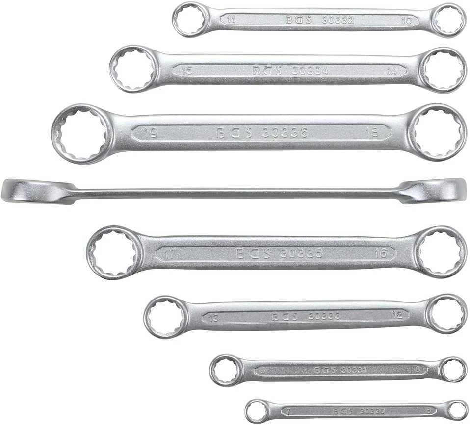 Bgs Technic Kilpinių raktų rinkinys | tiesūs | 6-22 mm | 8 vnt. (30300)