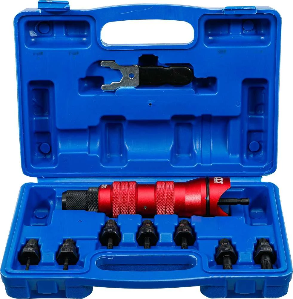 Bgs Technic Kniedės veržlės priedas | Metalinė versija | M3 / M4 / M5 / M6 / M8 / M10 (6834)