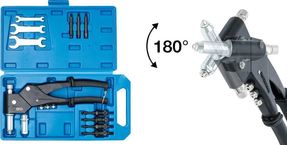 Bgs Technic Kniediklis srieginėms ir standartinėms kniedėms | daug padėčių (438)
