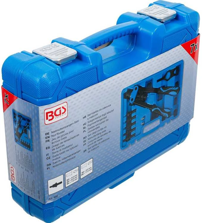 Bgs Technic Kniediklis srieginėms knienėms | M3 - M8 | 7 vnt. (404)