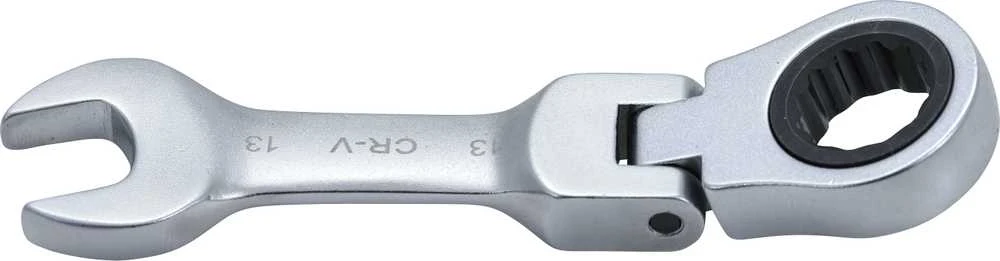 Bgs Technic Kombinuotas raktas su terkšle | trumpas | šarnyrinis | 13 mm (6913)