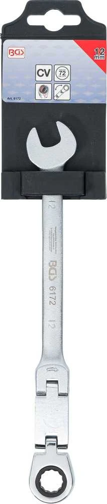 Bgs Technic Kombinuotas raktas su terkšle | dvigubas šarnyras | 12 mm (6172)