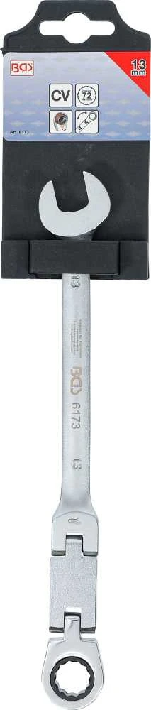 Bgs Technic Kombinuotas raktas su terkšle | dvigubas šarnyras | 13 mm (6173)