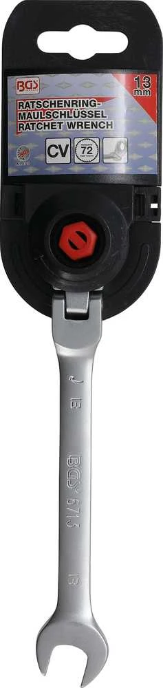 Bgs Technic Kombinuotas raktas su terkšle | šarnyrinis | 13 mm (6713)