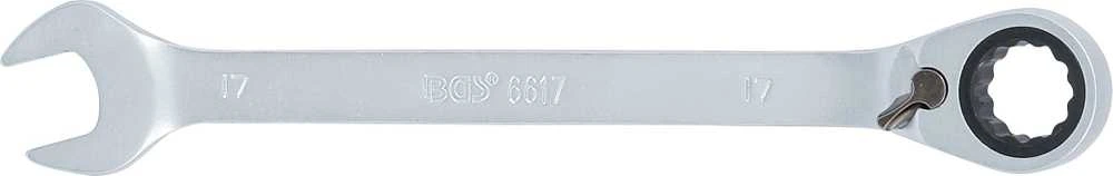 Bgs Technic Kombinuotas raktas su terkšle | su reversu | 17 mm (6617)