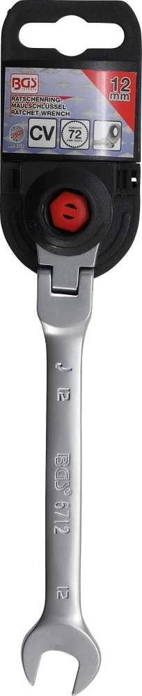 Bgs Technic Reguliuojamas terkšlinis kombinuotas raktas 12 mm (6712)