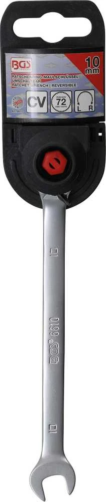Bgs Technic Kombinuotas raktas su terkšle | su reversu | 10 mm (6610)