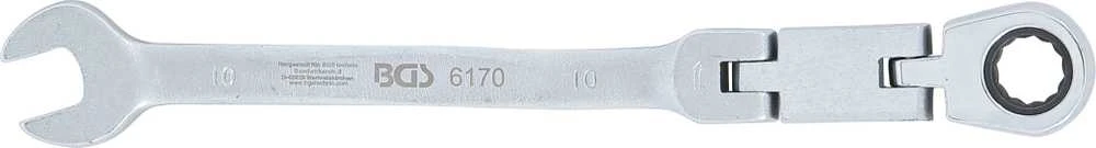 Bgs Technic Kombinuotas raktas su terkšle | dvigubas šarnyras | 10 mm (6170)