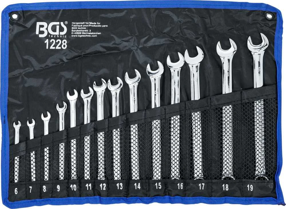 Bgs Technic Kombinuotų pailgintų raktų komplektas | 6 - 19 mm | 14 vnt. (1228)