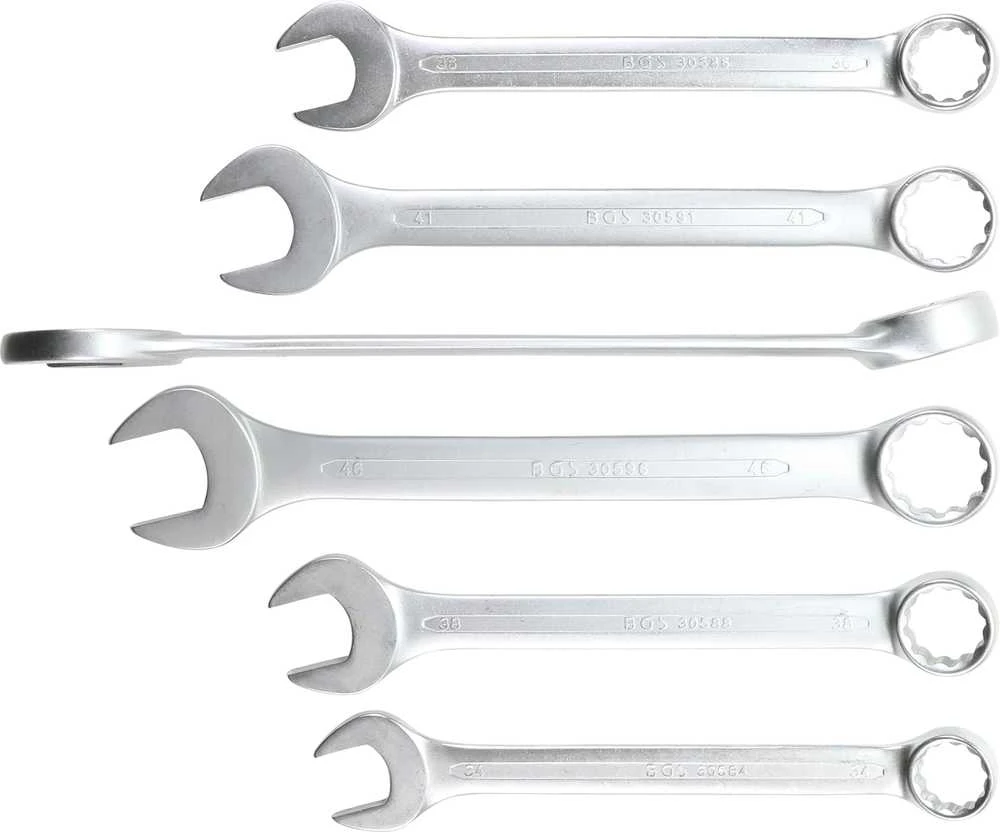 Bgs Technic Kombinuotų raktų komplektas XXL – pramoninis – 34–50 mm, 6 vnt. (32400)