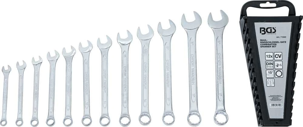 Bgs Technic Kombinuotų raktų rinkinys | 8–19 mm | 12 vnt. (71022)
