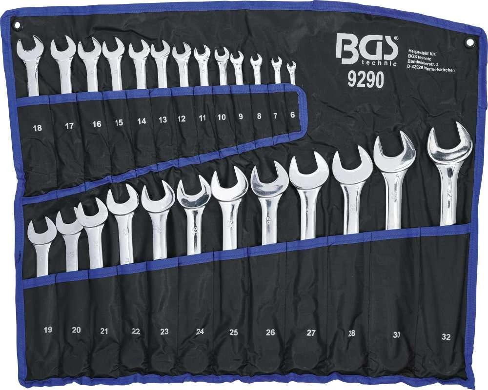 Bgs Technic Kombinuotų raktų rinkinys | 6 - 32 mm | 25 vnt. (9290)
