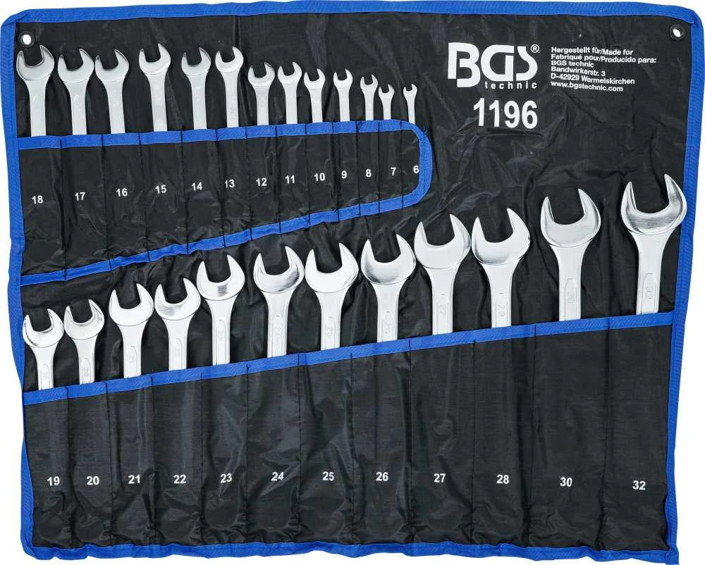 Bgs Technic Kombinuotų raktų rinkinys | 6 - 32 mm | 25 vnt. (1196)