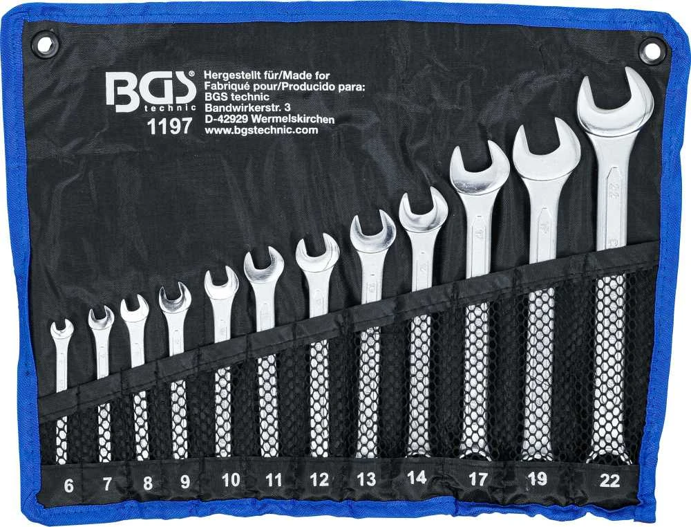 Bgs Technic Kombinuotų raktų rinkinys | 6 - 22 mm | 12 vnt. (1197)