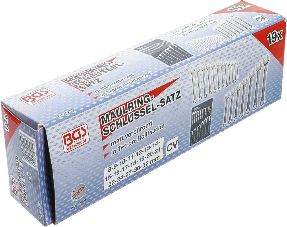 Bgs Technic Kombinuotų raktų rinkinys | 8 - 32 mm | 19 vnt. (1219)