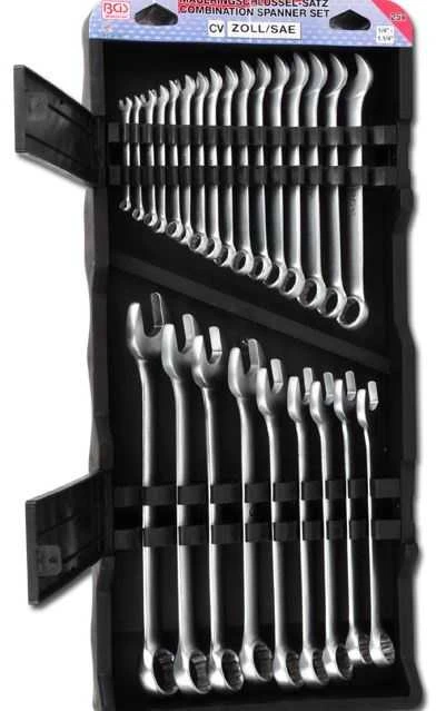 Bgs Technic Kombinuotų raktų rinkinys | Coliniai dydžiai | 1/4 "- 1.1/4" | 25 vnt. (30101)