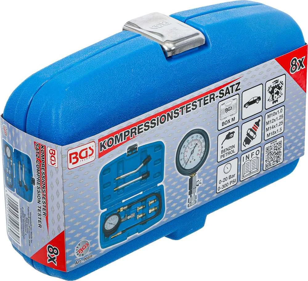 Bgs Technic Kompresijos matuoklis benzininiams varikliams (9669)