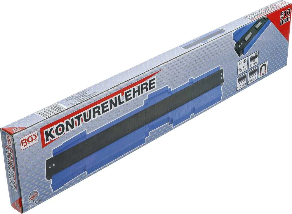Bgs Technic Kontūrų matuoklis/šablonas/trafaretas profiliams | 510 mm (7070)
