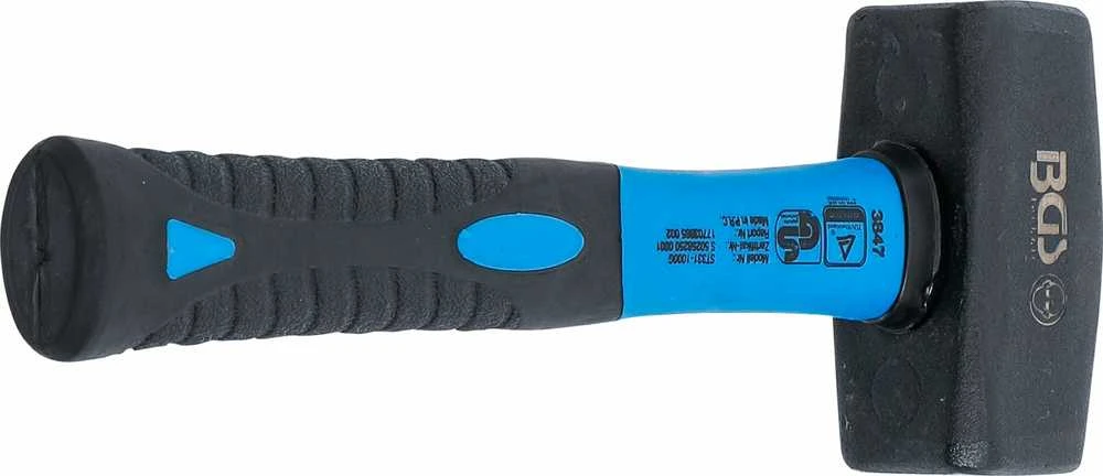 Bgs Technic Kūjis su stiklo pluošto rankena – kaladėliams/kaltiems, DIN 6475 – 1000 g (3847)
