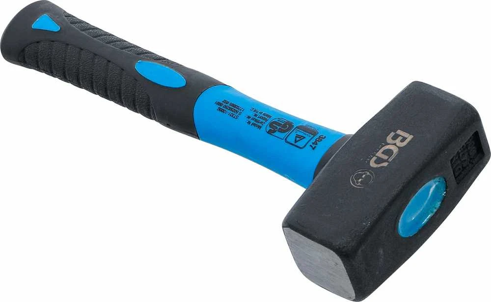 Bgs Technic Kūjis su stiklo pluošto rankena – kaladėliams/kaltiems, DIN 6475 – 1000 g (3847)