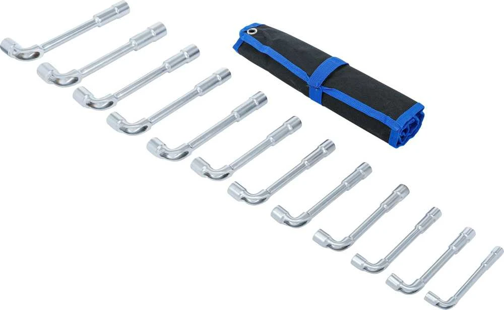 Bgs Technic L tipo galvučių veržliarakčių rinkinys | 8 - 19 mm | 12 vnt. (70186)