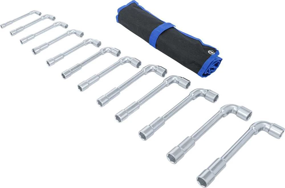 Bgs Technic L tipo galvučių veržliarakčių rinkinys | 8 - 19 mm | 12 vnt. (70186)