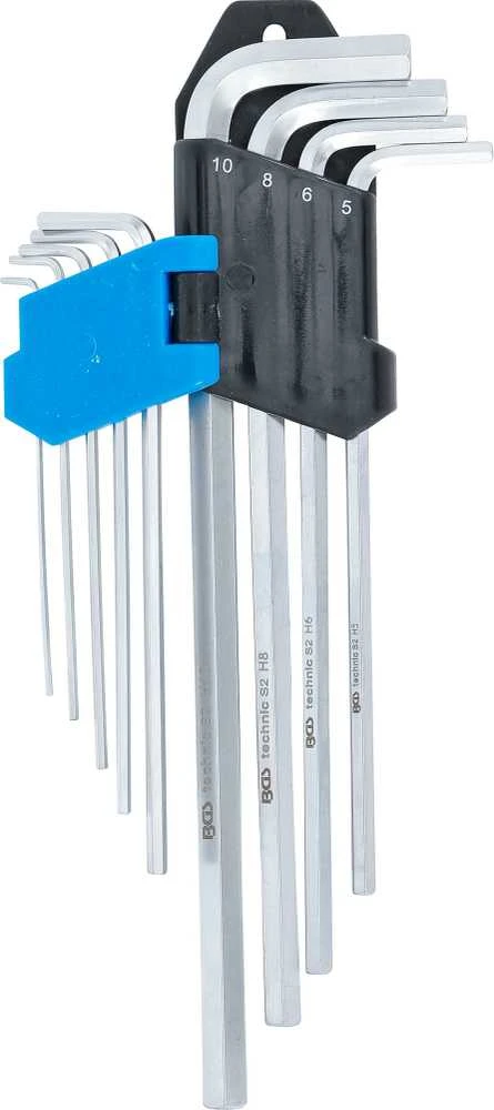Bgs Technic L tipo raktų rinkinys | ilgas tipas | hex šešiakampis 1,5 - 10 mm | 9 vnt. (808)