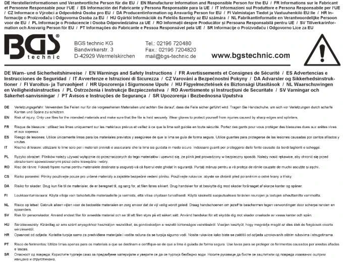 Bgs Technic Lanksčių deimantinių dildžių rinkinys BGS | 0,6 mm | 3 vnt. (74737)