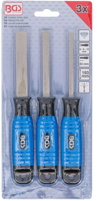 Bgs Technic Lanksčių deimantinių dildžių rinkinys BGS | 0,6 mm | 3 vnt. (74737)