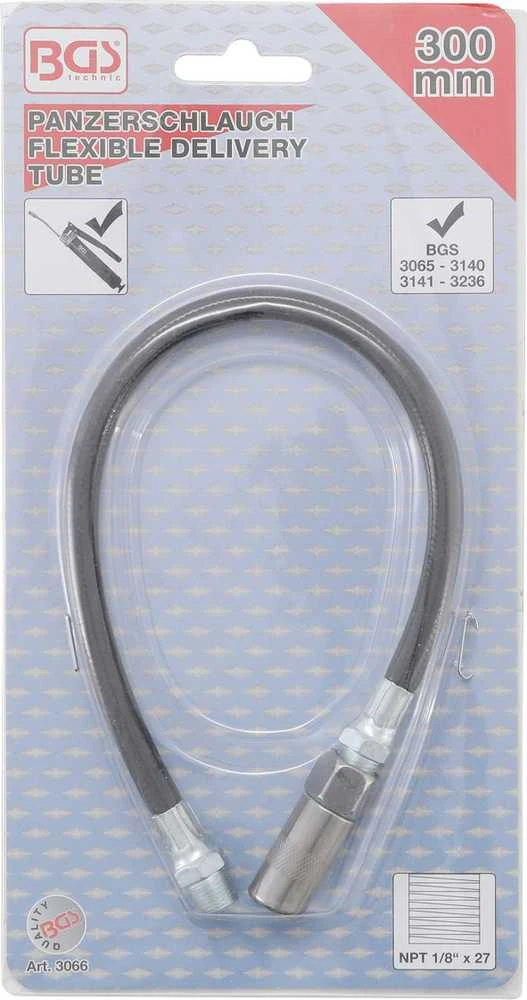 Bgs Technic Lanksti pildymo žarna tepalo pistoletui | 300 mm (3066)
