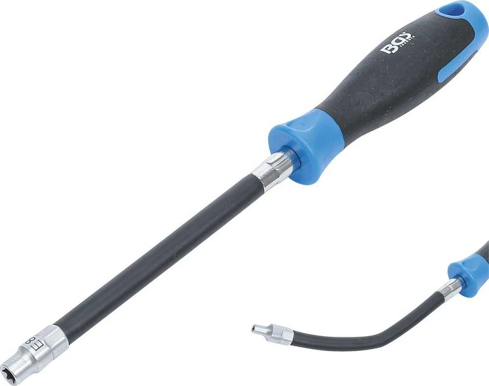 Bgs Technic Lanksti rankena su galvute | E tipas E 8 | Spyruoklės ilgis 150 mm (70024)