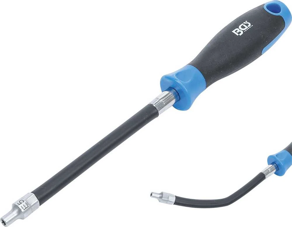 Bgs Technic Lanksti rankena su galvute | E tipas E 5 | Spyruoklės ilgis 150 mm (70021)