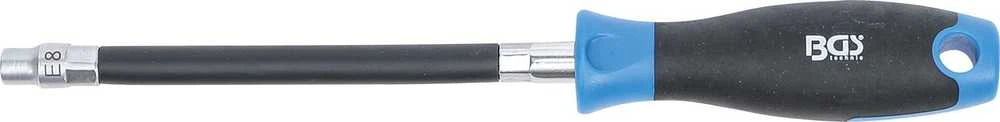 Bgs Technic Lanksti rankena su galvute | E tipas E 8 | Spyruoklės ilgis 150 mm (70024)