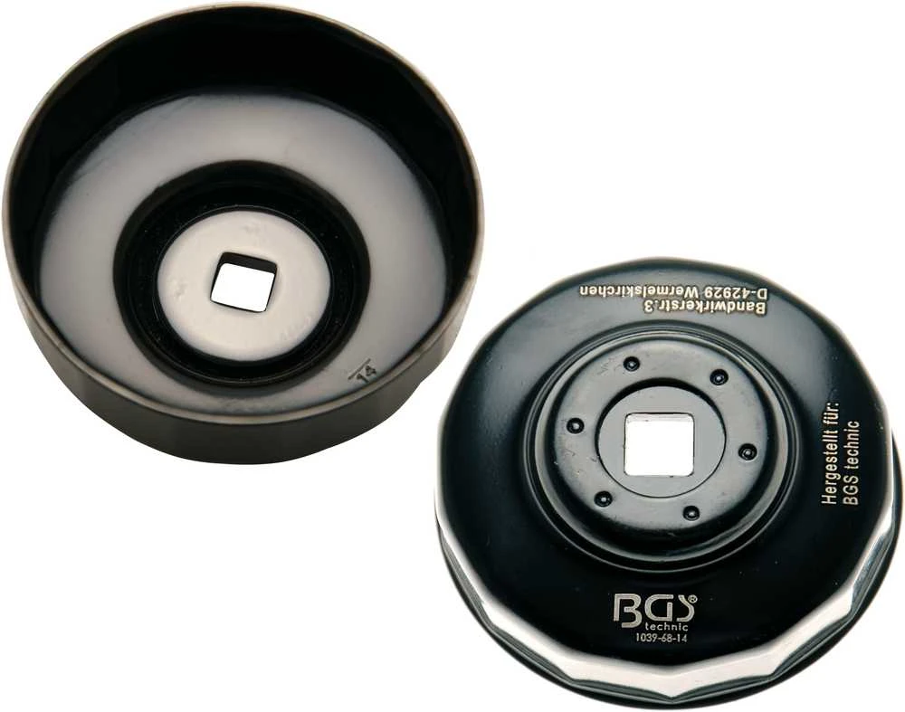 Bgs Technic Lėkštelė tepalo filtrui | 14 kampų | Ø 68 mm | Ford, Mazda, Subaru (1039-68-14)