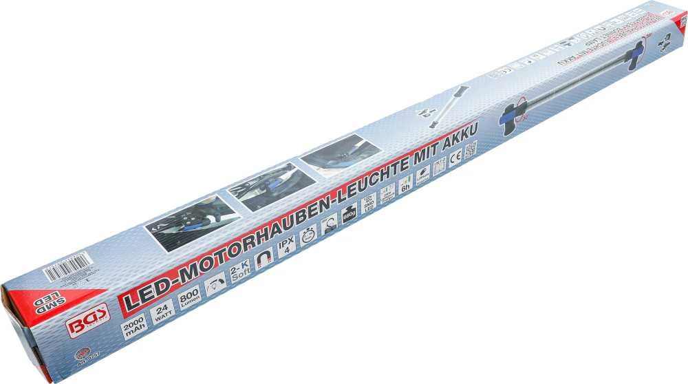 Bgs Technic Lempa tvirtinama po variklio dangčiu | akumuliatorinė | Led (9757)