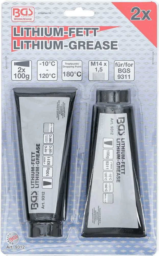 Bgs Technic Ličio tepalas tepalo pistoletui BGS 9311 | 2 tūbelės (9312)