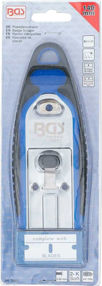 Bgs Technic Lipdukų grandiklis | 40 mm | su 6 metaliniais gramdymo peiliukais (70911)