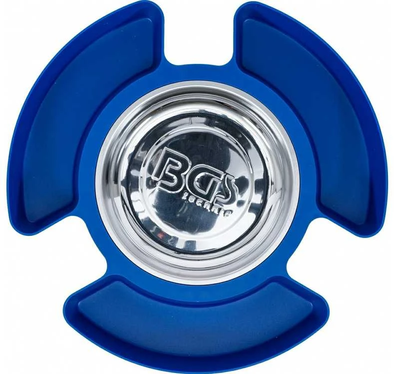 Bgs Technic Magnetinė lėkštelė | su 3 plastikiniais padėklais | 150 mm (74534)