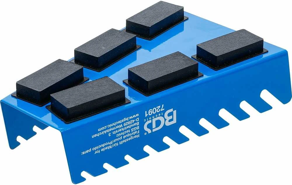 Bgs Technic Magnetinis laikiklis kombinuotiesiems / žiediniams veržliarakčiams | Metalas | 10 lentynų (72091)