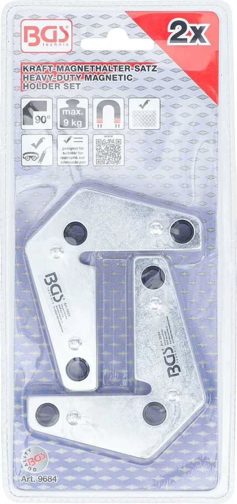 Bgs Technic Magnetinis laikiklis suvirinimo darbams | Tipas L | 2 vnt. (9684)