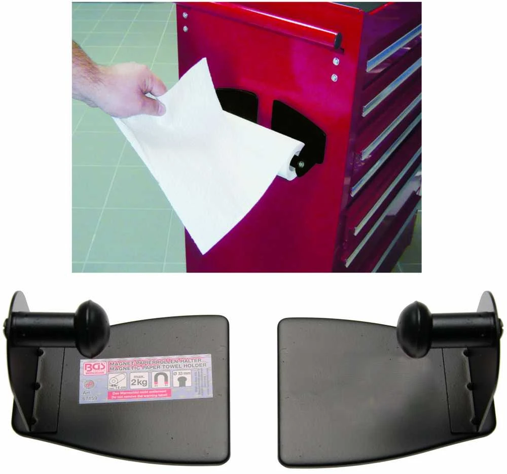Bgs Technic Magnetinis popierinių rankšluosčių laikiklis | 2 vnt. (67159)
