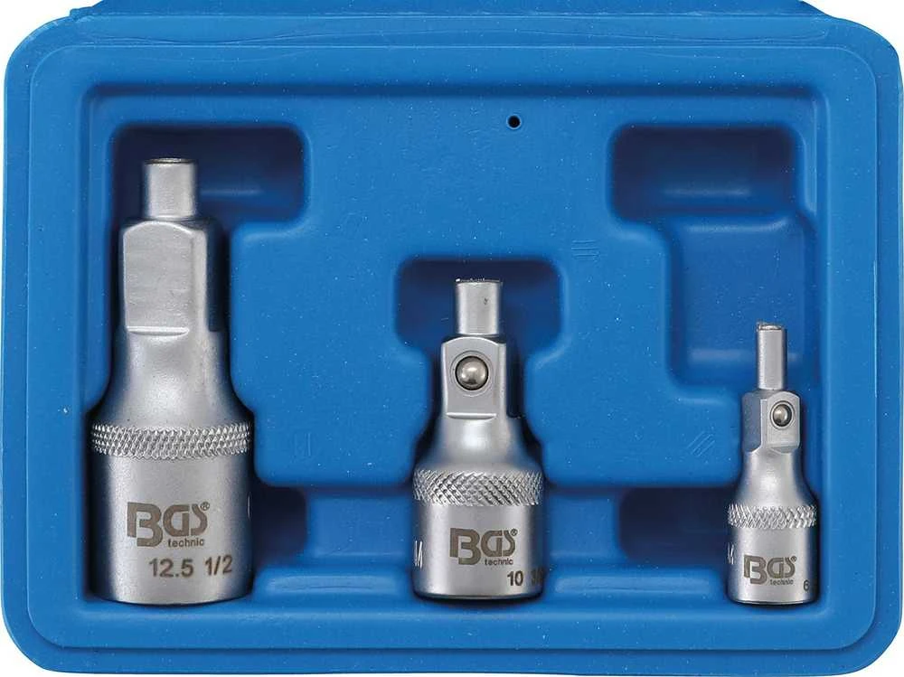 Bgs Technic Magnetinių ilgintuvų rinkinys | 6.3 mm (1/4") / 10 mm (3/8") / 12,5 mm (1/2") (198)